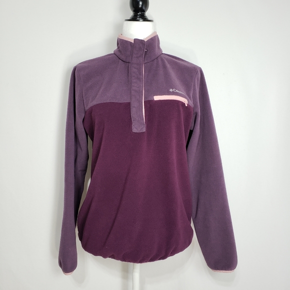 Columbia Mountain Side Fleece Pullover in Purple - Picture 1 of 7